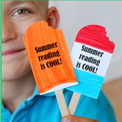 Create this yummy popsicle bookmarks with your kids today!