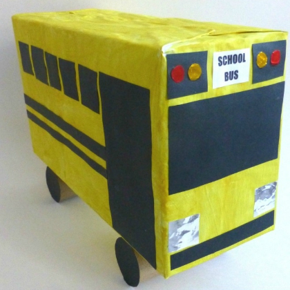 Bus Craft Shoe Box for the kids!