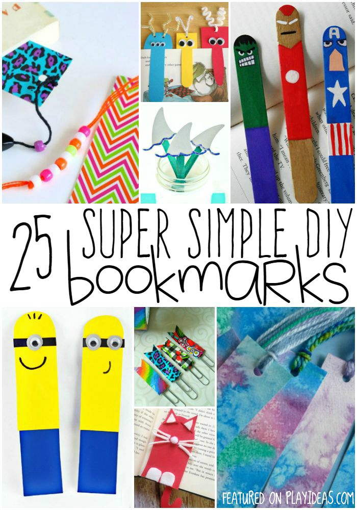 Easy and colorful DIY bookmark ideas for kids!