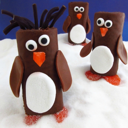 penguin snack cakes for kids!