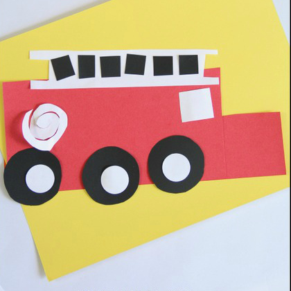 shapes firetruck, red crafts for toddlers, crafts for toddlers, red crafts, activities using red color, preschool activities, activities for preschoolers