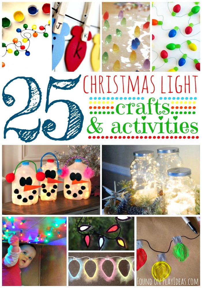 25 Christmas Light Crafts and Activities For Kids
