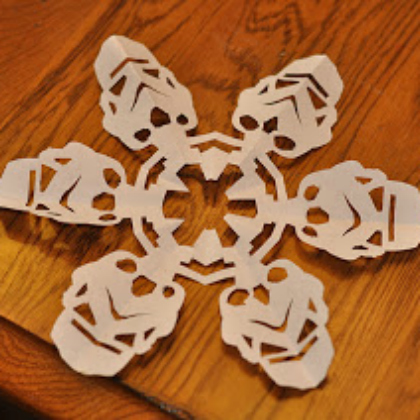 darth vader snowflake, Out of This World Star Wars Crafts for Kids