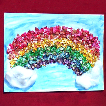 egg shell rainbow, Colorfully Fun Rainbow Crafts for Kids of All Ages