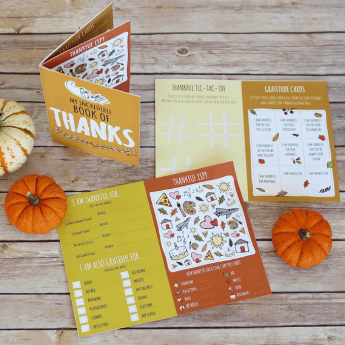 printable book of thanks, Creative Ways for Kids to Give Thanks All-Year-Round