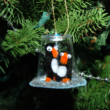 penguin snow globe-ornament