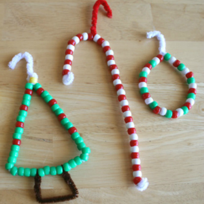 pipe cleaner shapes-ornament