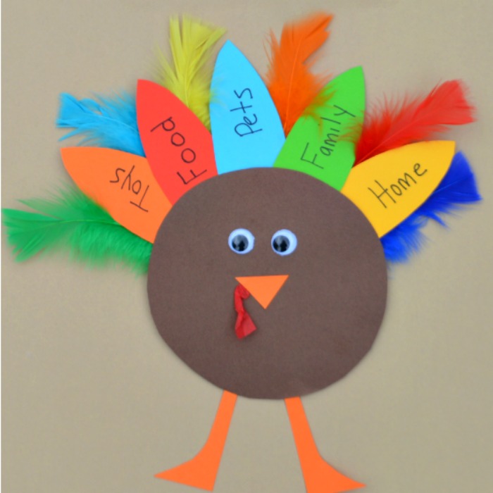 thankful turkey, Creative Ways for Kids to Give Thanks All-Year-Round