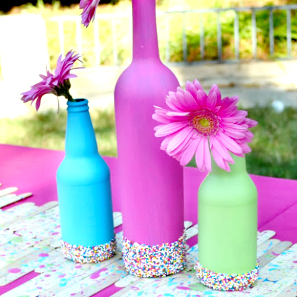 vases, Sweet Sprinkle Ideas For Kids