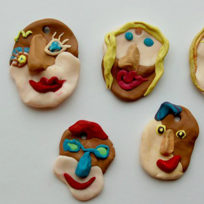  Picasso Inspired Clay Art Projects with the kids!