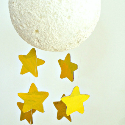 moon and stars mobile, Space Crafts, Inspiring Space Crafts For Kids, space, astronauts, flying, outer space crafts