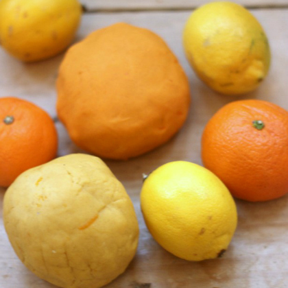 orange and lemon dough