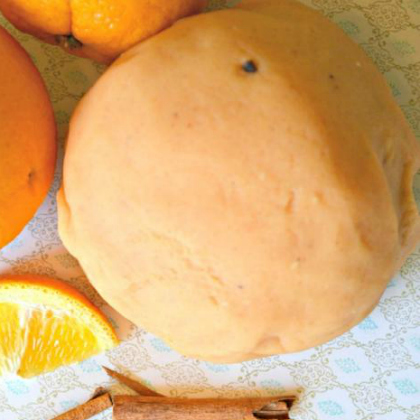 orange spice dough, Winter Playdough Recipes For Kids