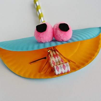 Paper Plate Party Animal. New Year Party Idea