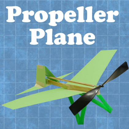 propeller plane as paper plane crafts for kids