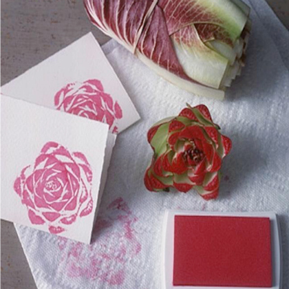 Radicchio, DIY Stamps, stamp painting activities, stamp making, kids stamp, Super Crafty DIY Stamps For Kids