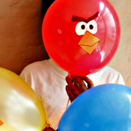 angry birds target practice. Balloon Games for kids