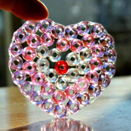 bead heart, Pony Bead Crafts, Brilliant Pony Bead Crafts For Kids, bead crafts, beads projects 