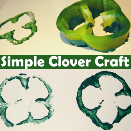 bell pepper clover, DIY Stamps, stamp painting activities, stamp making, kids stamp, Super Crafty DIY Stamps For Kids