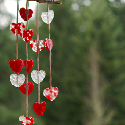 heart wind chimes, Pony Bead Crafts, Brilliant Pony Bead Crafts For Kids, bead crafts, beads projects 