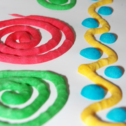homemade puff paint crafts and projects for kids.