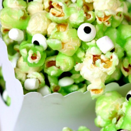 monster popcorn, Popcorn Recipes, Yumtastic Popcorn Recipes For Kids, Popcorns, how to cook popcorn, cute popcorn recipe, food for kids, kid's snacks, snack ideas for kids