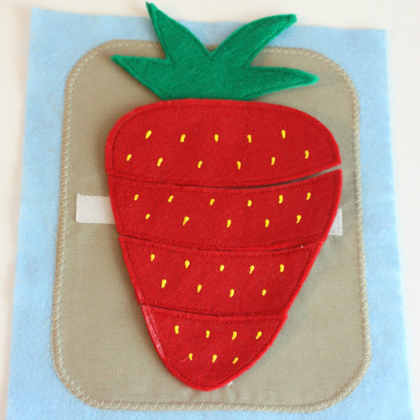 Sweet and Amazing Strawberry Book Insert for kids-craft
