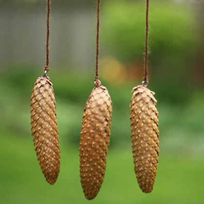 Easy Pinecones Wind Chime Crafts for Kids- nature finds