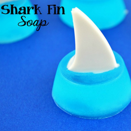shark fin soap, Shark Crafts, scary-fun shark crafts for kids, animal crafts, fish crafts for kids
