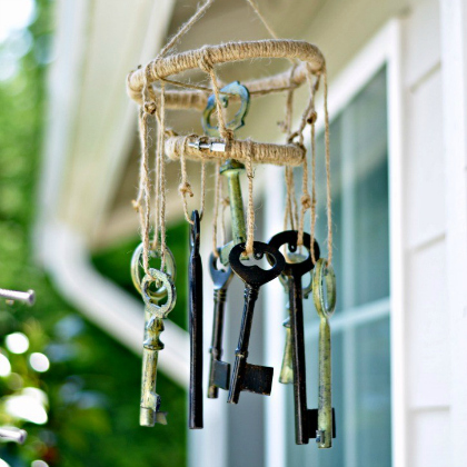 Upcycled Skeleton Keys Wind Chimes Crafts for Kids