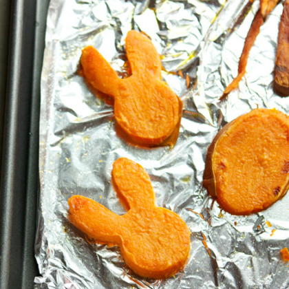 sweet potato bunnies, Healthy Spring Snacks for Kids, snacks for kids. healthy snacks, food, good food for kids, food craft