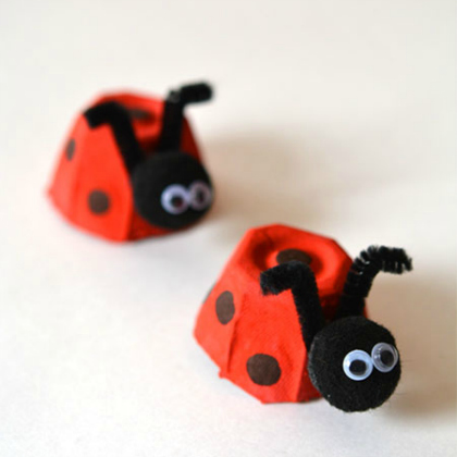 egg carton ladybug, 25 Lovely Ladybug Crafts For Kids