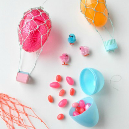 hot air balloons, Playful Plastic Egg Crafts For Kids