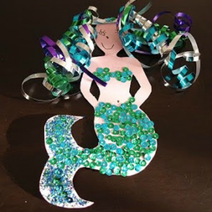 mermaid card, 25 Magical Mermaid Crafts, mermaid projects, ideas for mermaid, mermaid costume, mermaid for kids. mermaid stuff, mermaid crafts, little mermaid