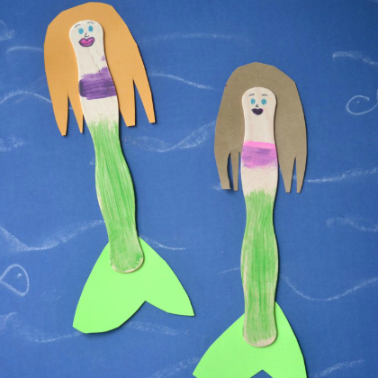popsicle stick mermaids, 25 Magical Mermaid Crafts, mermaid projects, ideas for mermaid, mermaid costume, mermaid for kids. mermaid stuff, mermaid crafts, little mermaid