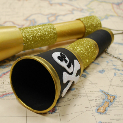 telescope, 25 Argh-mazing Pirate Crafts And Activities For Kids Featured, pirate activities, pirate ideas for kids, pirate ships
