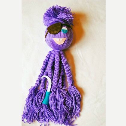 yarn octopus, Perfectly Purple Crafts (And Surprises) For Kids