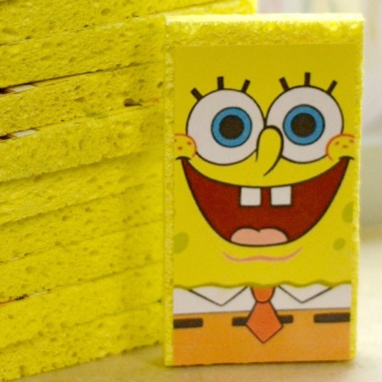 Spongebob squarepants, spongebob, 25 Spunky Sponge Crafts and Activities for Kids, Sponge ideas. ways to play with sponge, how to play with sponge. sponge activities