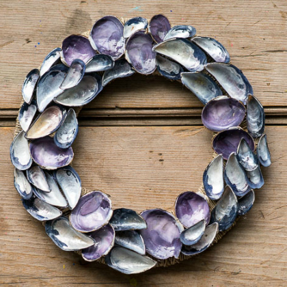 shell wreath, Summery Seashell Crafts For Kids