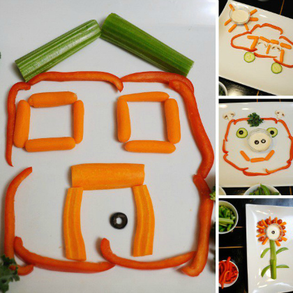Vegetable Art Activity for kids!