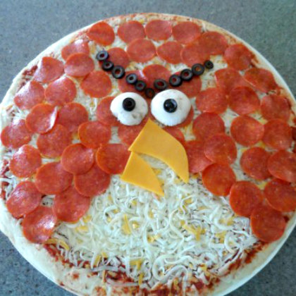 angry bird pizza, 25 Awesome Angry Bird Crafts and Activities Featured, angry birds, crafts for kids, fun crafts, angry birds themed party, angry birds ideas