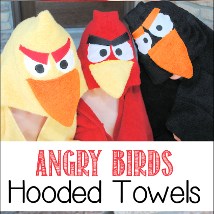 towels, 25 Awesome Angry Bird Crafts and Activities Featured, angry birds, crafts for kids, fun crafts, angry birds themed party, angry birds ideas