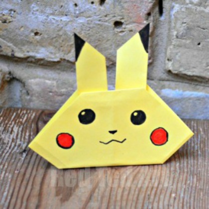 Easy Pikachu Origami Craft for kids!