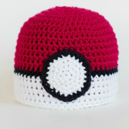 DIY Pokeball Baby Hat for kids!