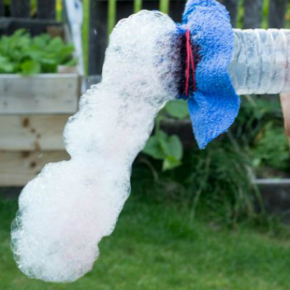 Build a Snake Bubble Maker with the kids!