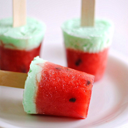 Yummy Watermelon Ice Pops for kids!