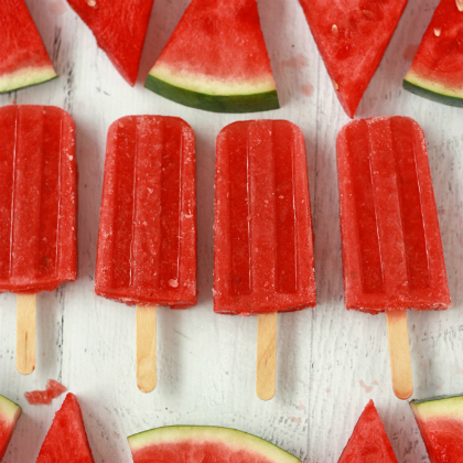 Strawberry Watermelon Popsicles for kids!