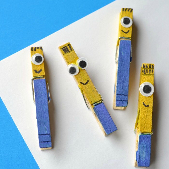 Minion Clothespin Crafts for Kids
