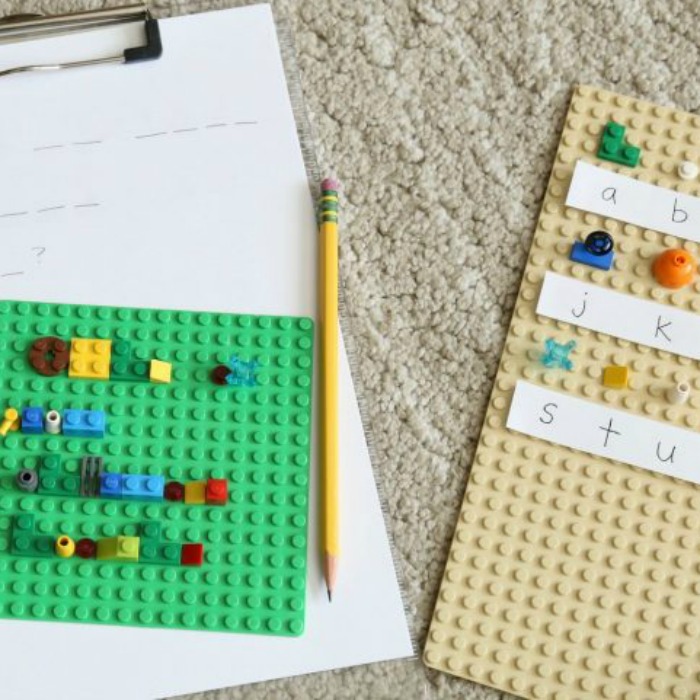 Lego Secret Code Activity For Kids- pencil, paper and the lego codes