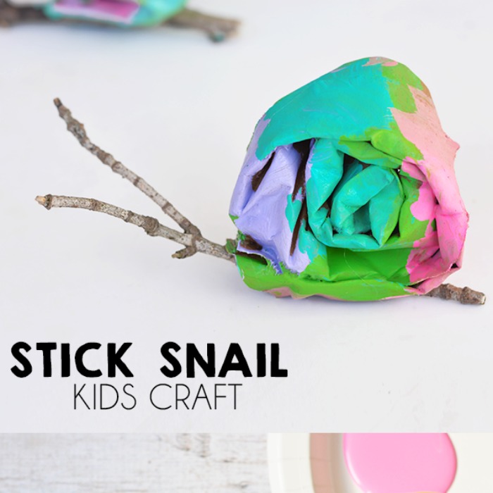 stick snails, Spectacular Stick Crafts For Kids
